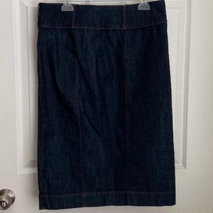 Denim pencil skirt